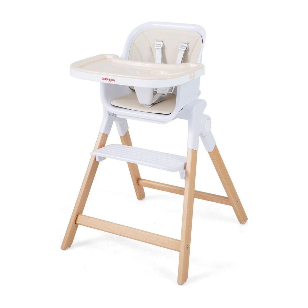 4-in-1 Convertible Baby High Chair in Beige