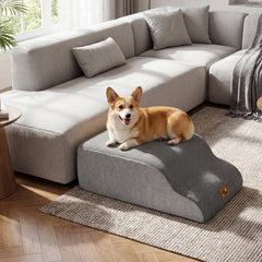 5-step Dog Foam Stairs for High Bed Sofa Couch Transformative High-density Pet Ramp