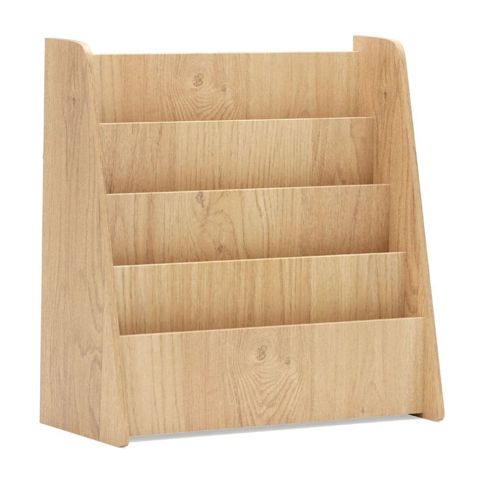 4-Tier Kids Bookshelf with Deep Compartments in Natural