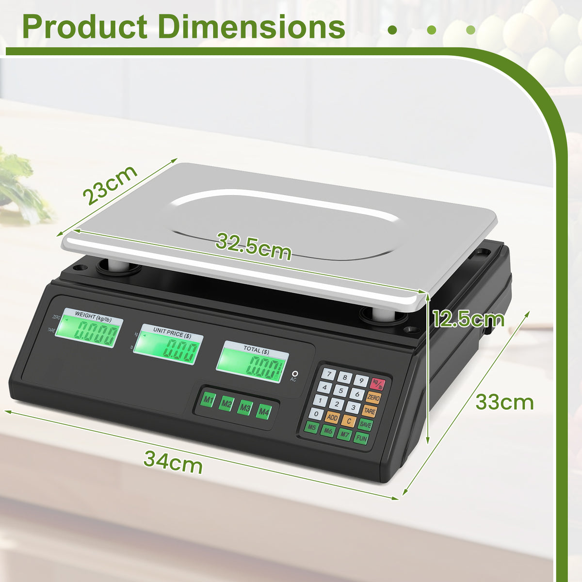 40kg Price Computing Scale with Counting Function