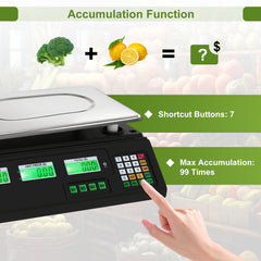40kg Price Computing Scale with Counting Function