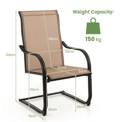 4 Pieces Outdoor Dining Chairs