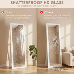 HOMCOM 37 x 157 cm Full Length Mirror - White