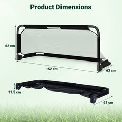 152 x 62 CM Foldable Soccer Goal for Kids with Net and Ground Stakes