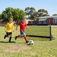 152 x 62 CM Foldable Soccer Goal for Kids with Net and Ground Stakes