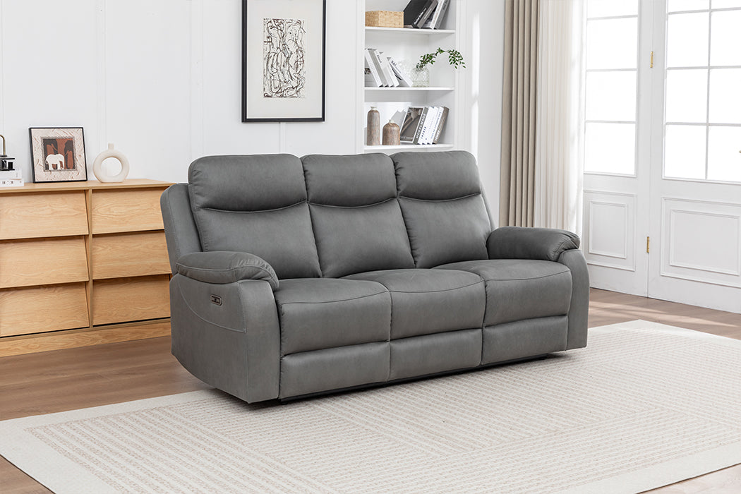 Corley 2 Seater Sofa Grey (Recliner)