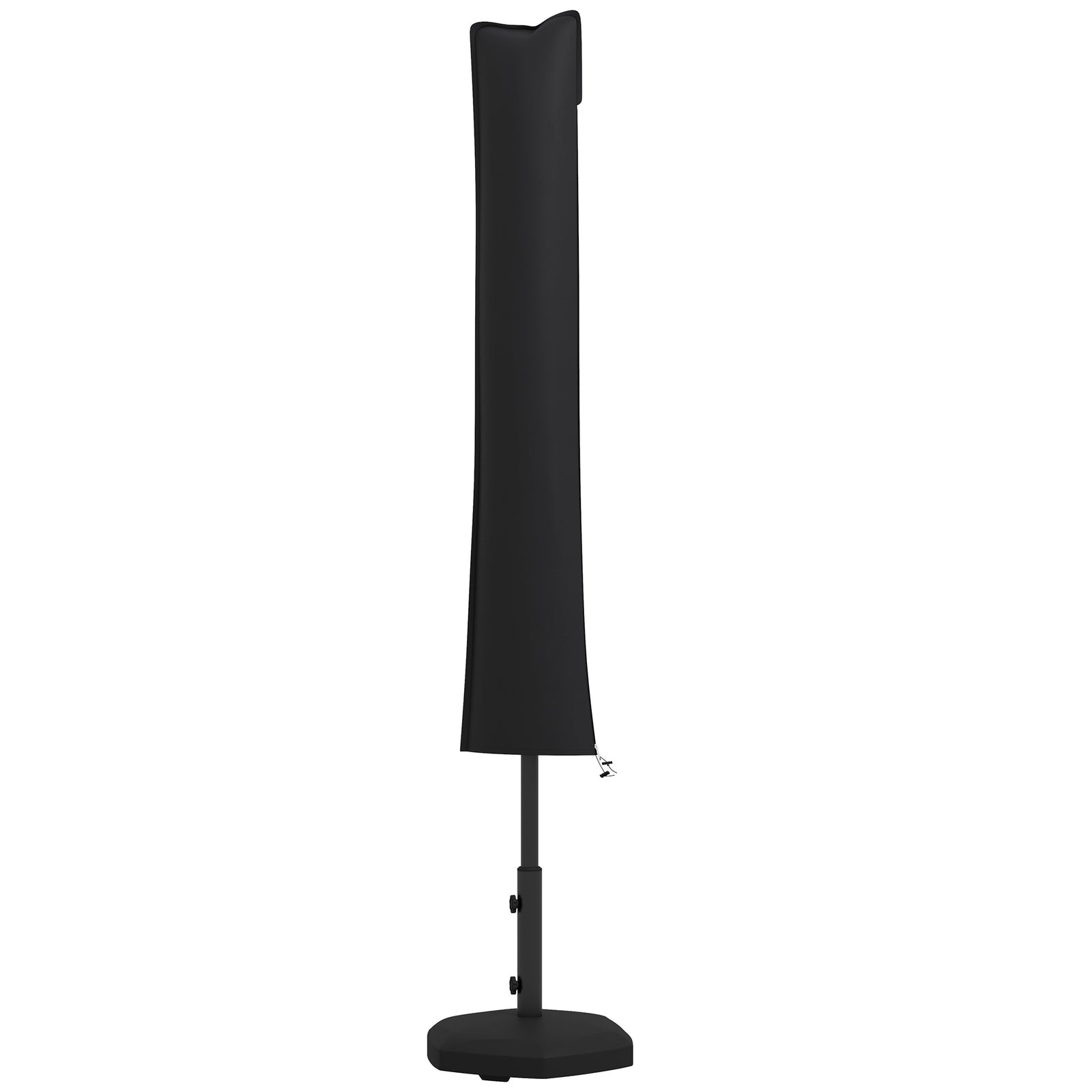 Outsunny Parasol Cover, Cantilever Umbrella Cover for 2-3.5 m Parasols, 420D Oxford Fabric Banana Umbrella Protector with Zipper for Outdoor Garden, Patio, Black