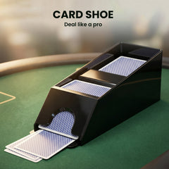 SPORTNOW 500-Piece Poker Chips Set with Card Shuffler, Card Shoe, Case, Casino Texas Holdem Poker Set with Mat, Silver Tone