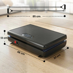 SPORTNOW Vibration Plate Exercise Machine with 120 Speed Levels, 5 Programs, Quiet Vibrating Plate with Resistance Bands
