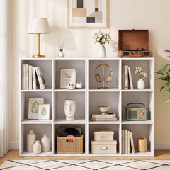 6-Cube Book Shelf Wooden Bookshelf Modern Bookcase Storage Organizer