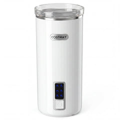 6-in-1 Electric Milk Steamer with Stainless Steel Interior Automatic Warm and Cold Foam Maker-White