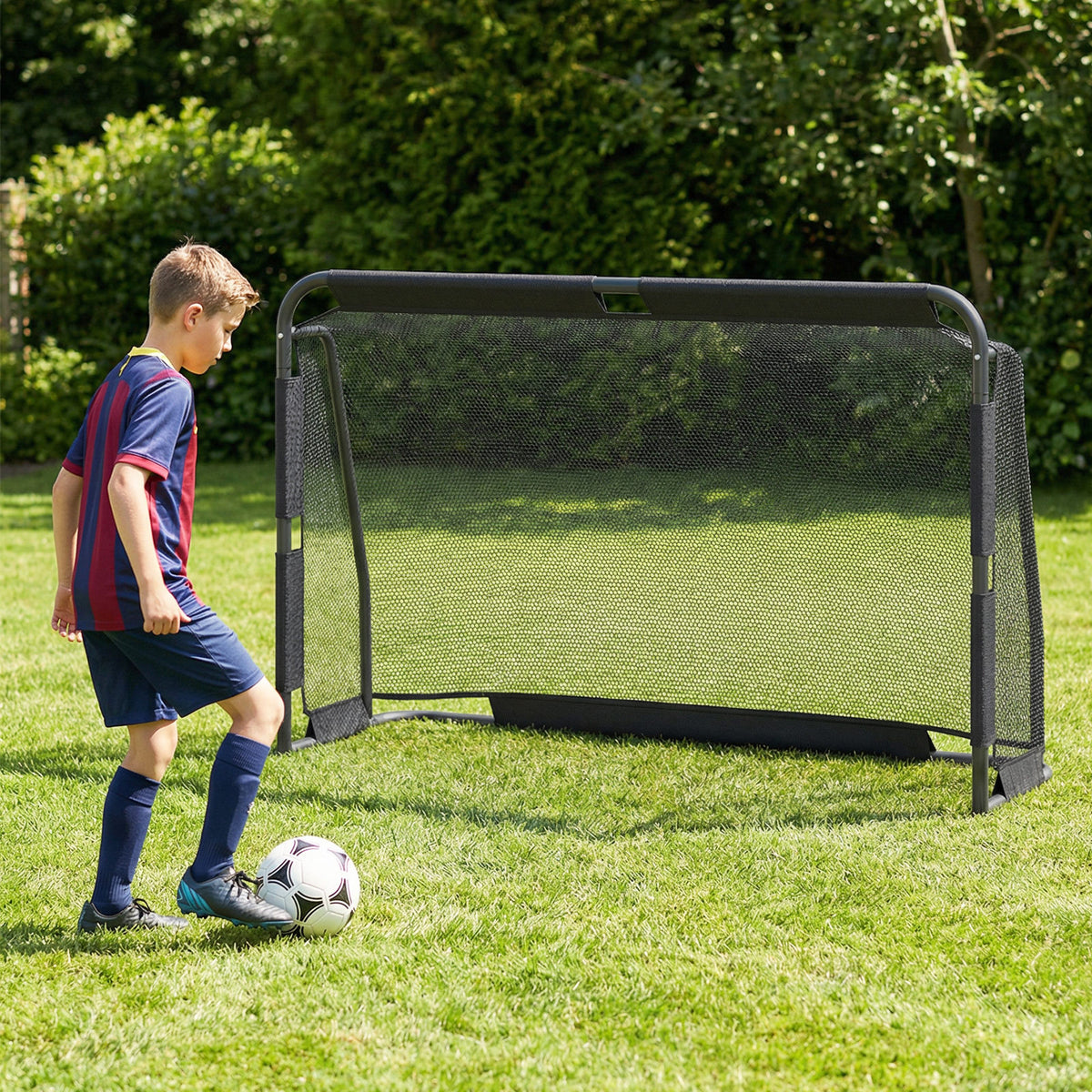 6 x 4 ft Soccer Goal Set for Backyard with Net and Anchoring System