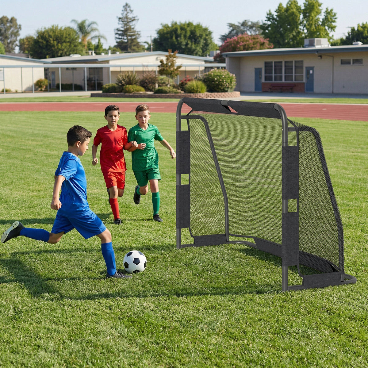 6 x 4 ft Soccer Goal Set for Backyard with Net and Anchoring System