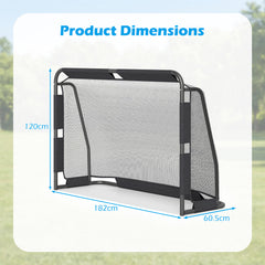 6 x 4 ft Soccer Goal Set for Backyard with Net and Anchoring System