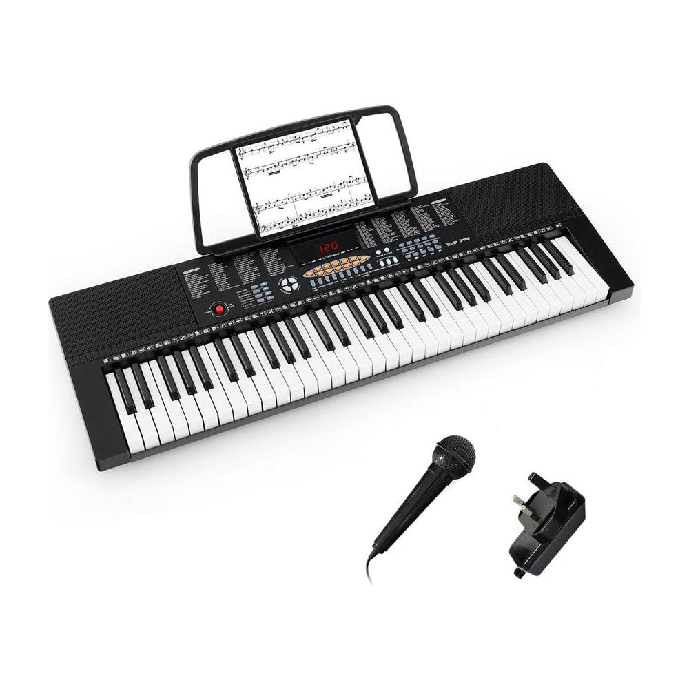 61-Key Electronic Keyboard Piano Portable Digital Piano with music stand and microphone