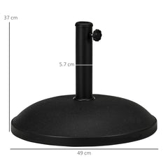 Outsunny 25 kg Parasol Base in Black, image 3
