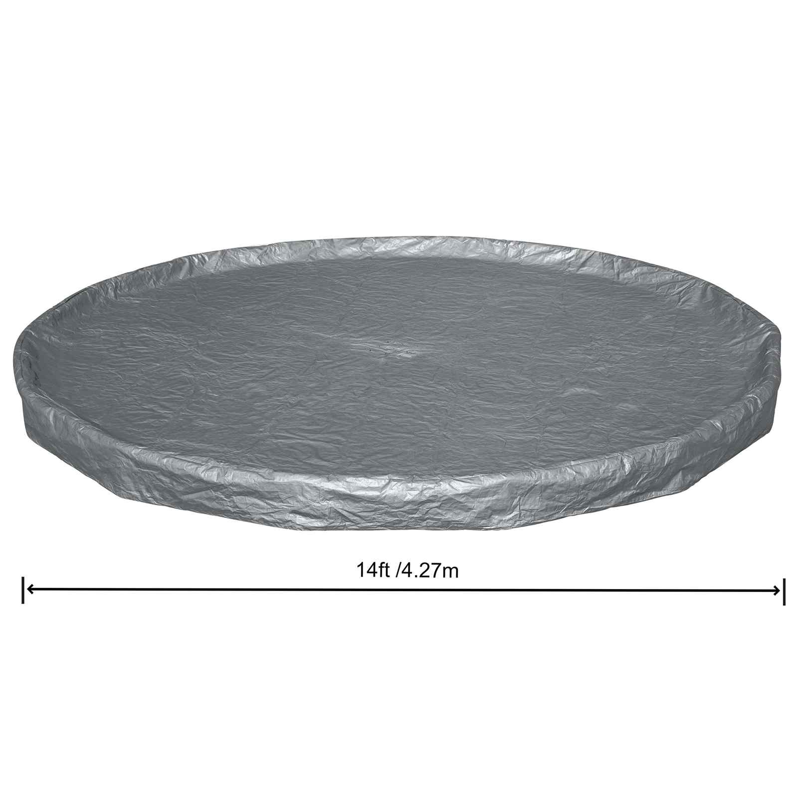 Bestway Pool Cover Ø4.27 m Round Polyester Grey 6