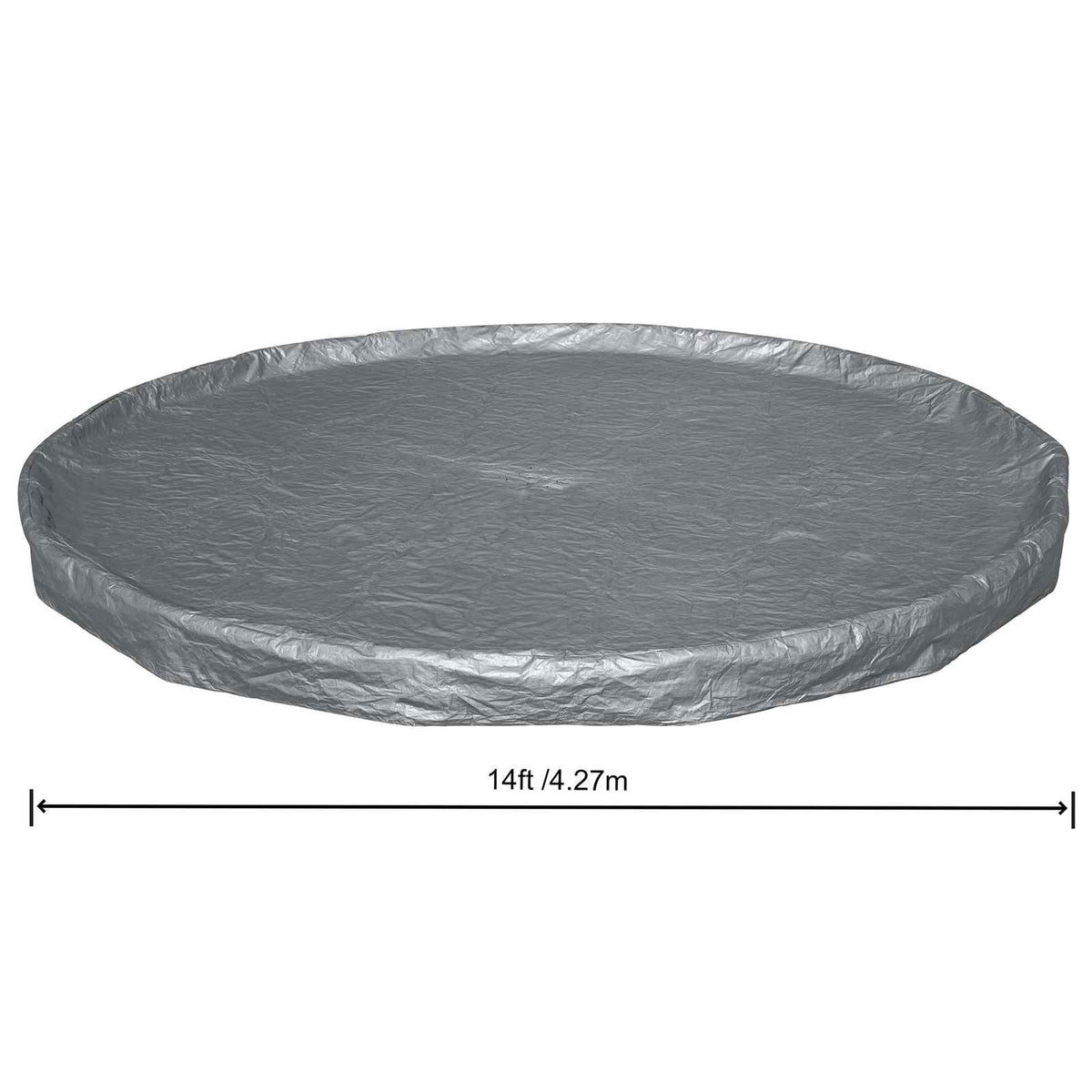 Bestway Pool Cover Ø6.1 Round Polyester Grey 4.27 m