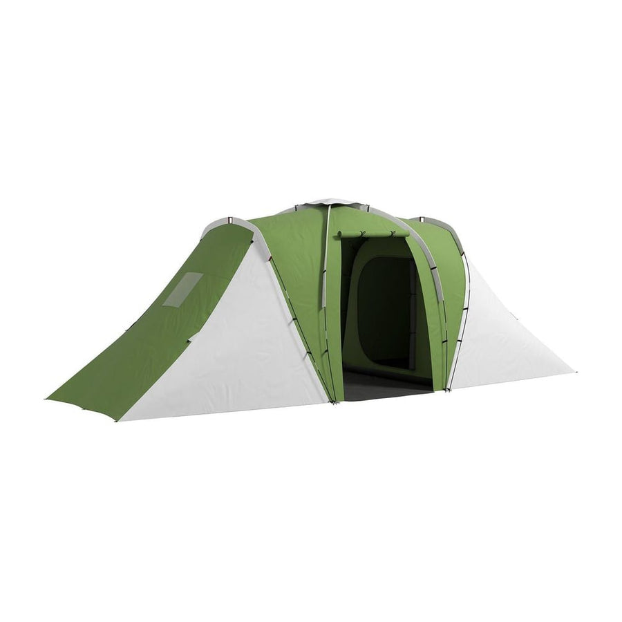 Outsunny Large Camping Tent Tunnel Tent with 2 Bedroom and Living Area, 2000mm Waterproof, Portable with Bag for 4-6 Man