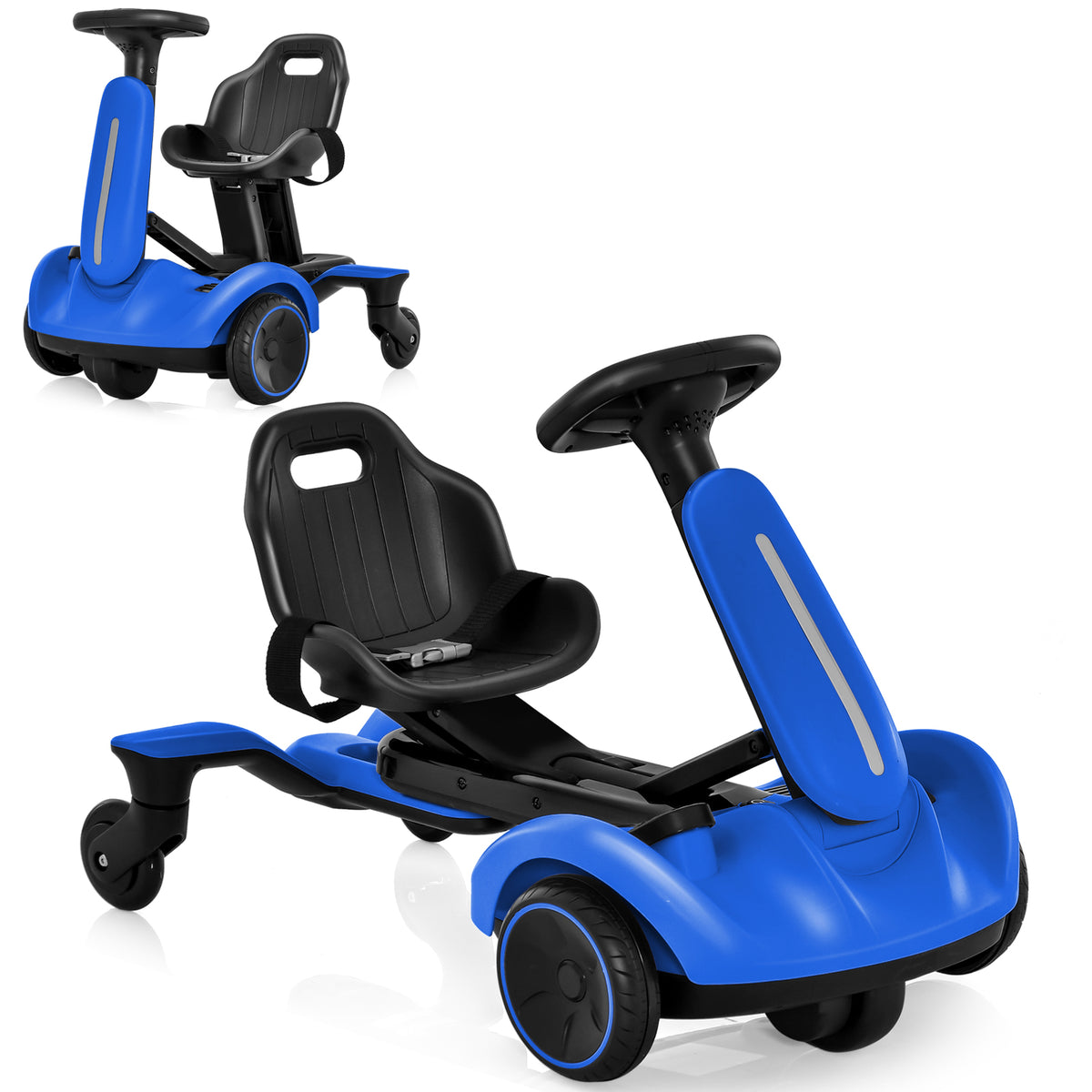 6V Electric Ride on Drift Car for Kids Aged 3-8 Years Old-Blue
