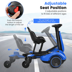6V Electric Ride on Drift Car for Kids Aged 3-8 Years Old-Blue