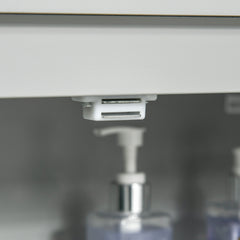 kleankin Modern Bathroom Floor Cabinet - Grey