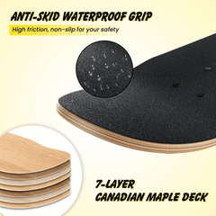 79cm Skateboard Complete Cruiser Standard for Children-Black