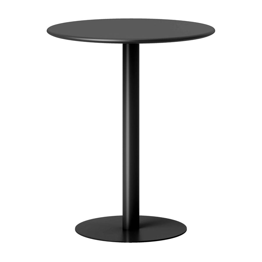 HOMCOM Dining Table, Round Kitchen Table with Steel Base for Living Room, Dining Room, 60 x 60 x 72cm, Black