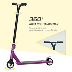 HOMCOM Stunt Scooter in Purple