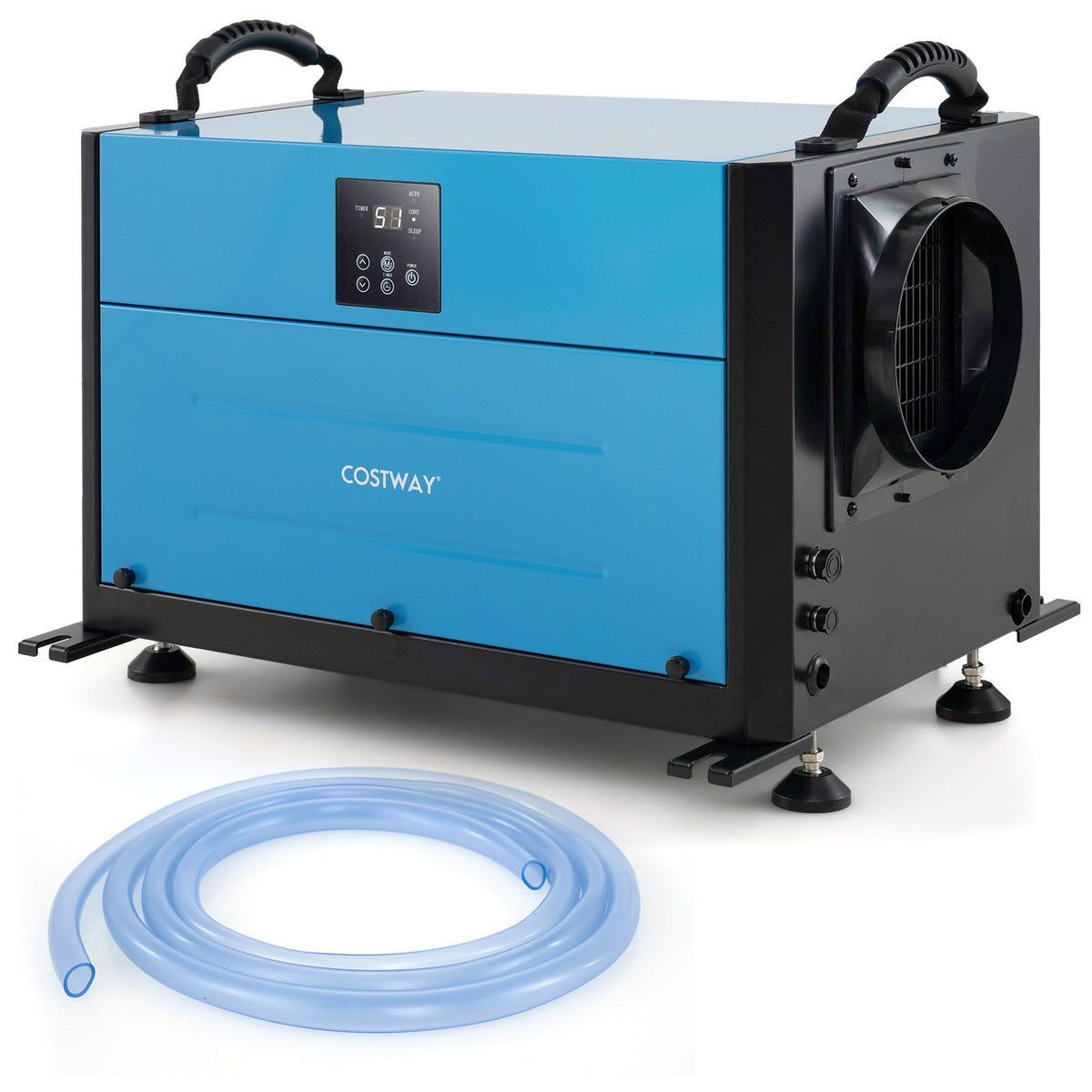 80L/Day Crawl Space Dehumidifier Commercial Dehumidifier with 3 Modes-Blue