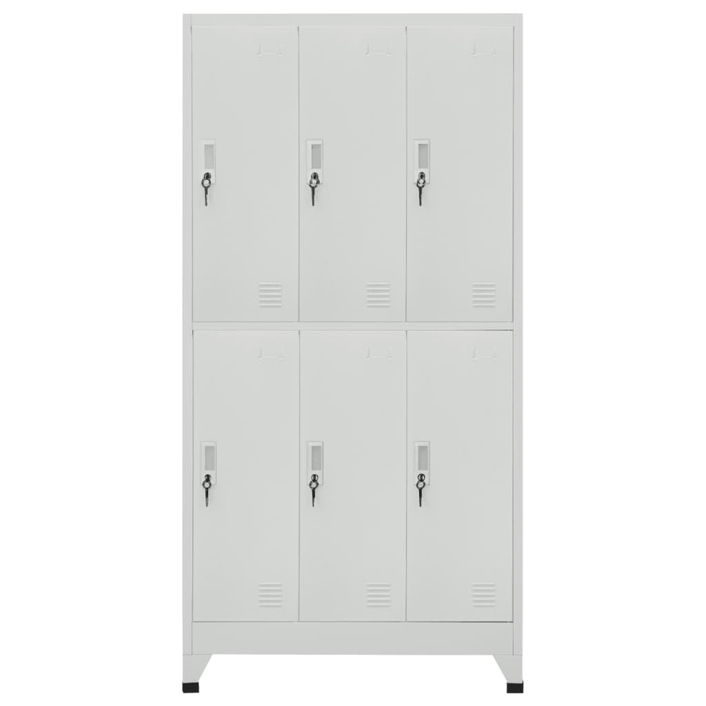 vidaXL Locker Cabinet | Grey | High-quality steel | Large | Locker Cabinet 2