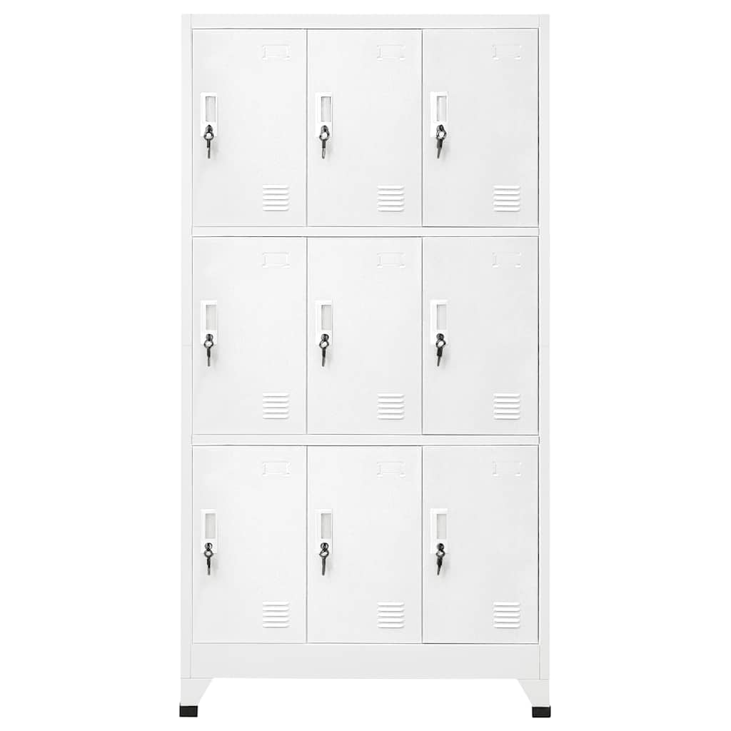 vidaXL Locker Cabinet | Grey | Steel | 90x45x180 cm | Locker Cabinet 2