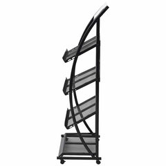 30099 vidaXL Magazine Rack 47x40x134 cm Black and White A4 3