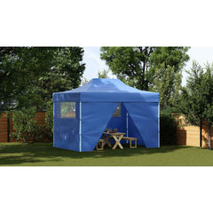 vidaXL Marquee | Blue | 600D Oxford fabric with PVC coating, Powder-coated steel 3