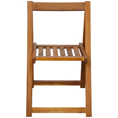 vidaXL Folding Chairs 2 pcs Solid Acacia Wood 3