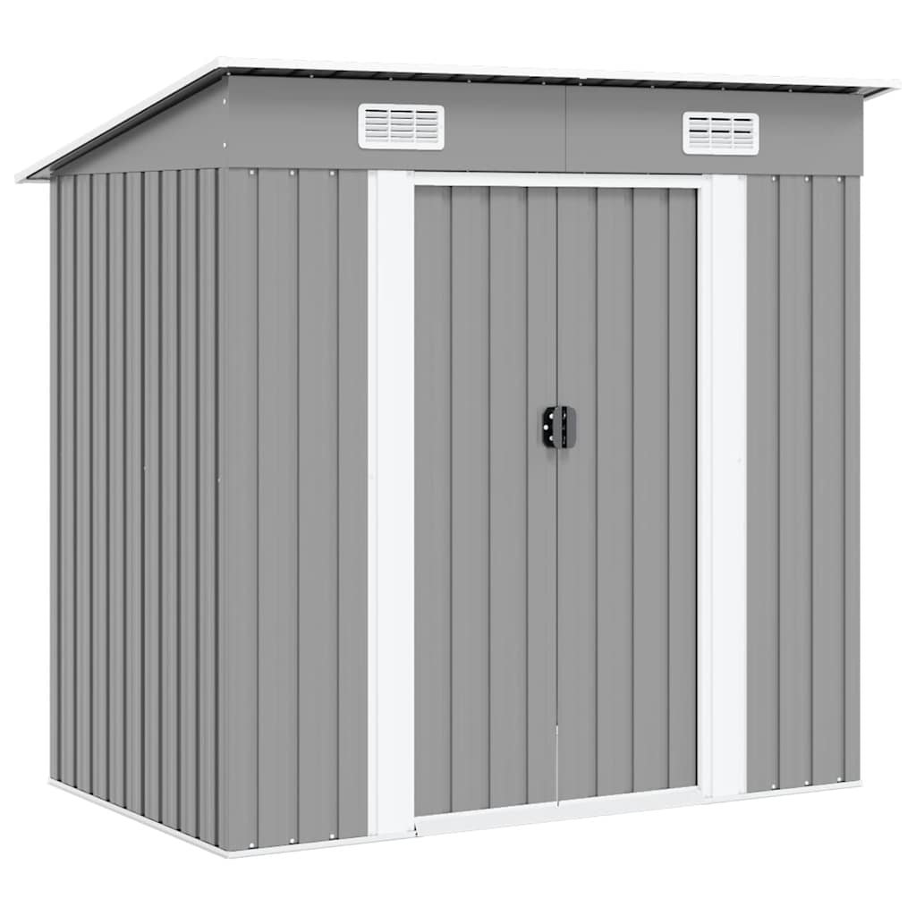 Garden Shed Metal Grey
