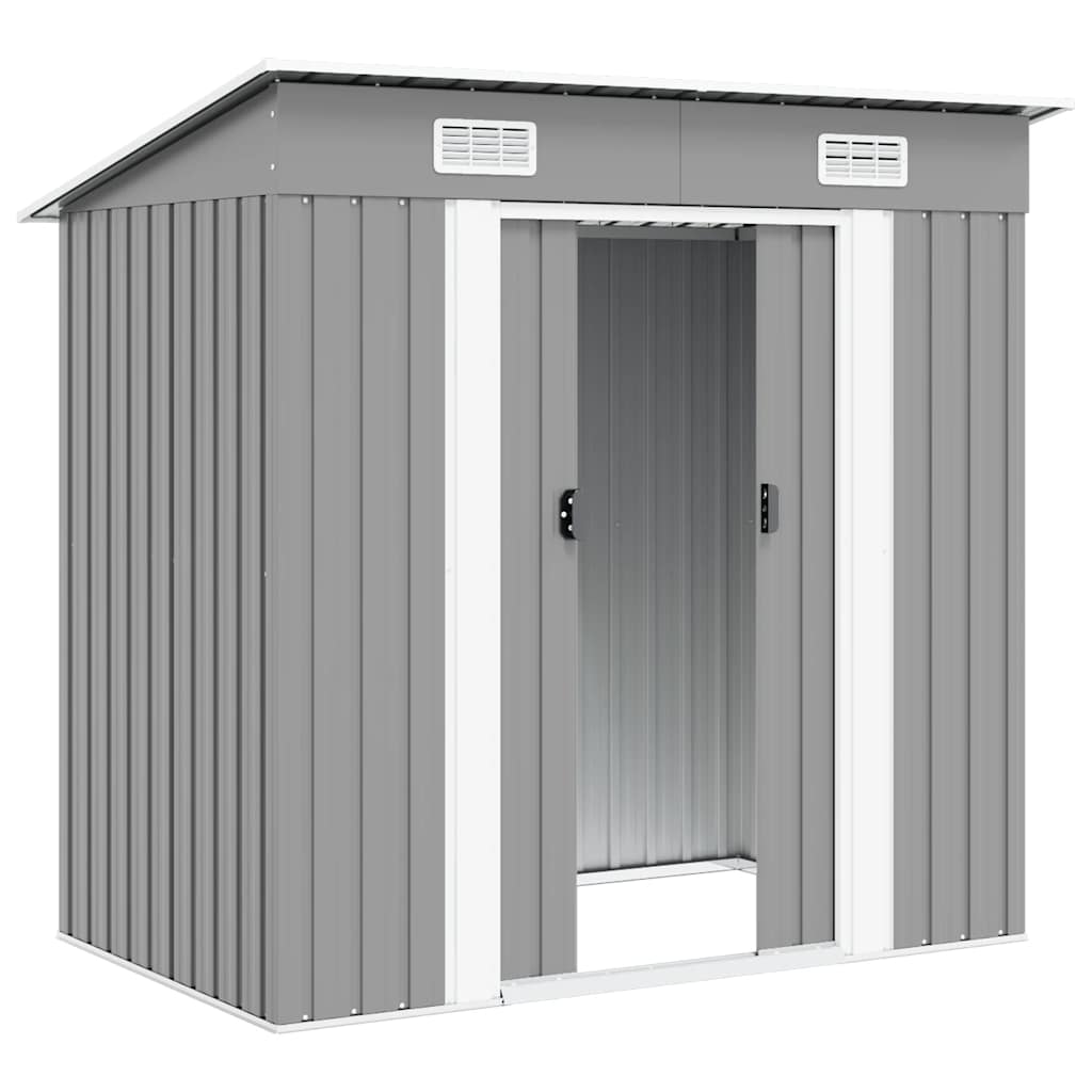 Garden Shed Metal Grey
