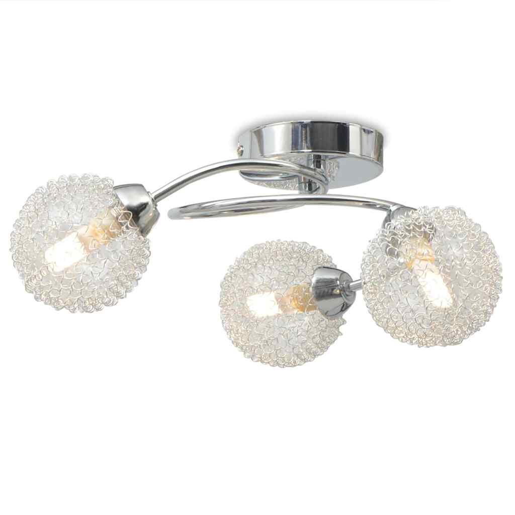 vidaXL Ceiling Lamp | Chrome, Warm White | Glass, Metal | Medium | Modern 2