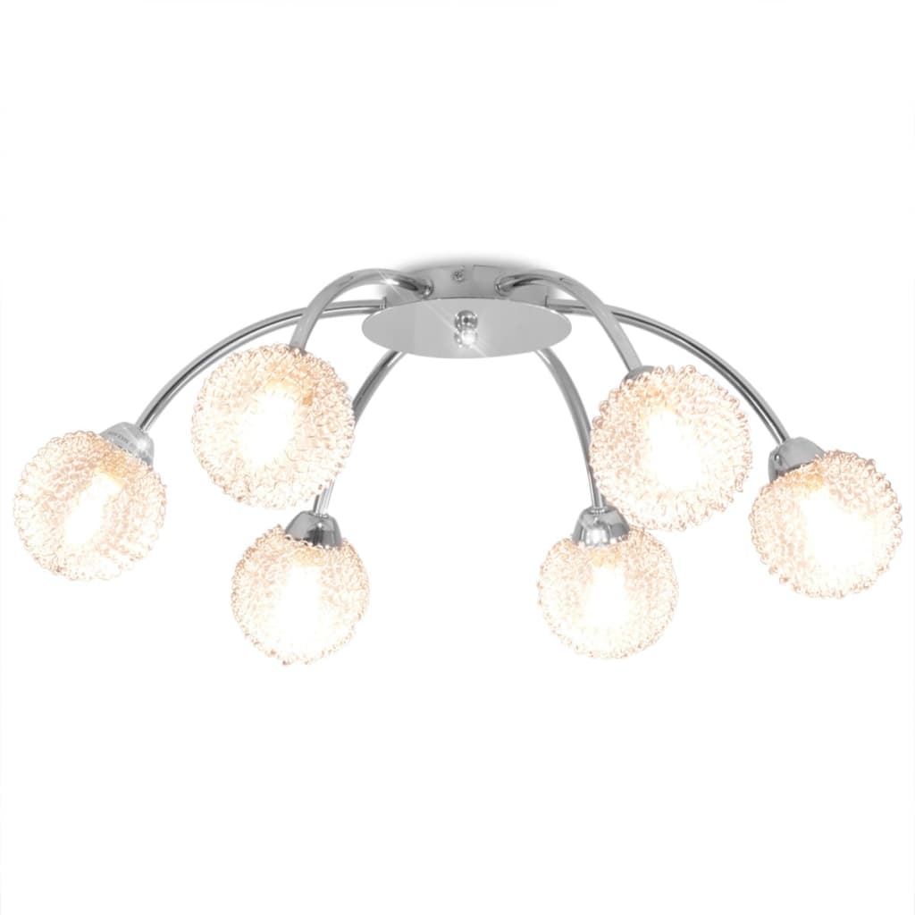 vidaXL Ceiling Lamp with 6 LED Bulbs G9 240 W 2