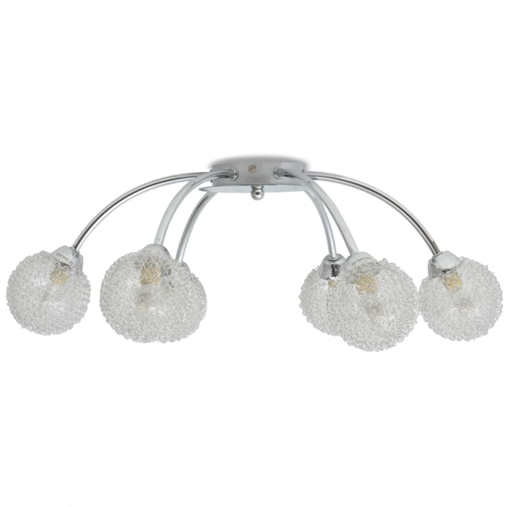vidaXL Ceiling Lamp with 6 LED Bulbs G9 240 W 5
