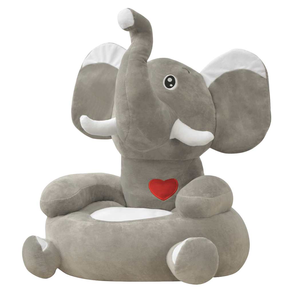 vidaXL Plush Children's Chair Brown