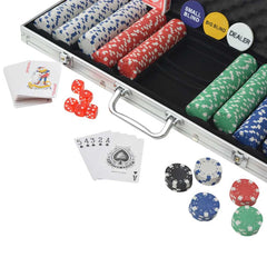 Poker Set with Chips Aluminium 500