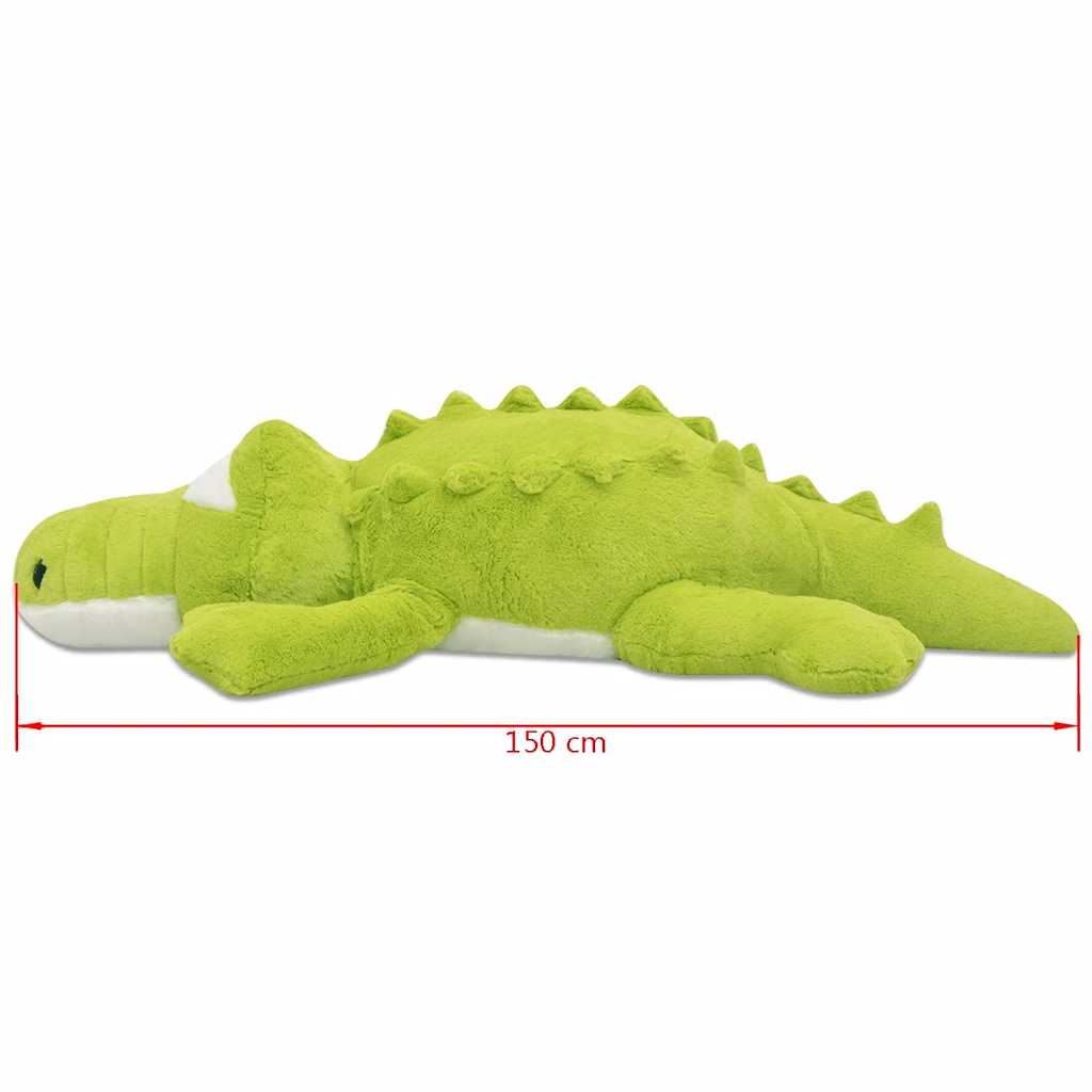 vidaXL Plush Cuddly Toy Crocodile XXL 150 cm 5
