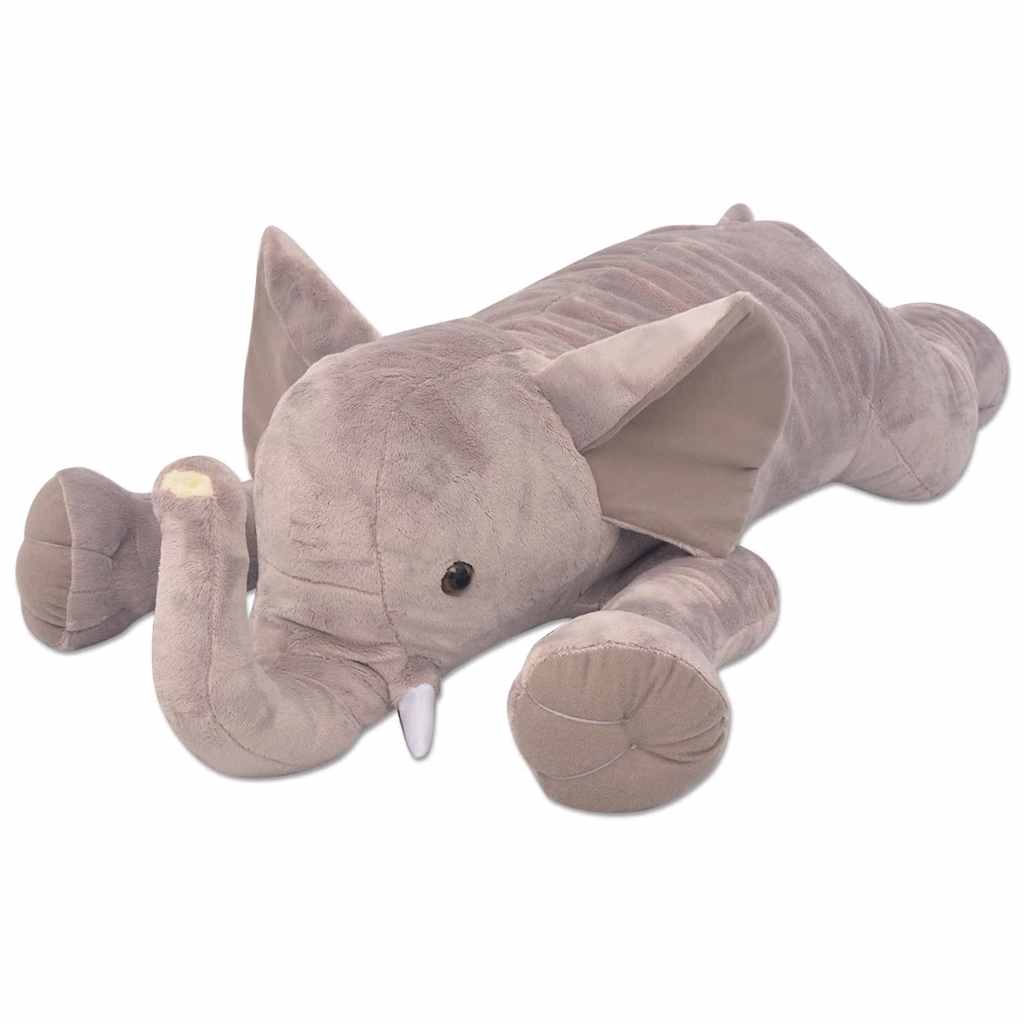 vidaXL Plush Cuddly Toy Elephant XXL 95 cm 1