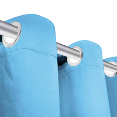 vidaXL Blackout Curtain with Metal Eyelets 270x245 cm Turquoise 5