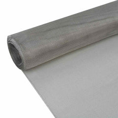 vidaXL Wire Fences 100 x 1000 cm Stainless Steel 304 Silver 2