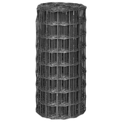 vidaXL Wire Fences PVC-coated iron Grey 2