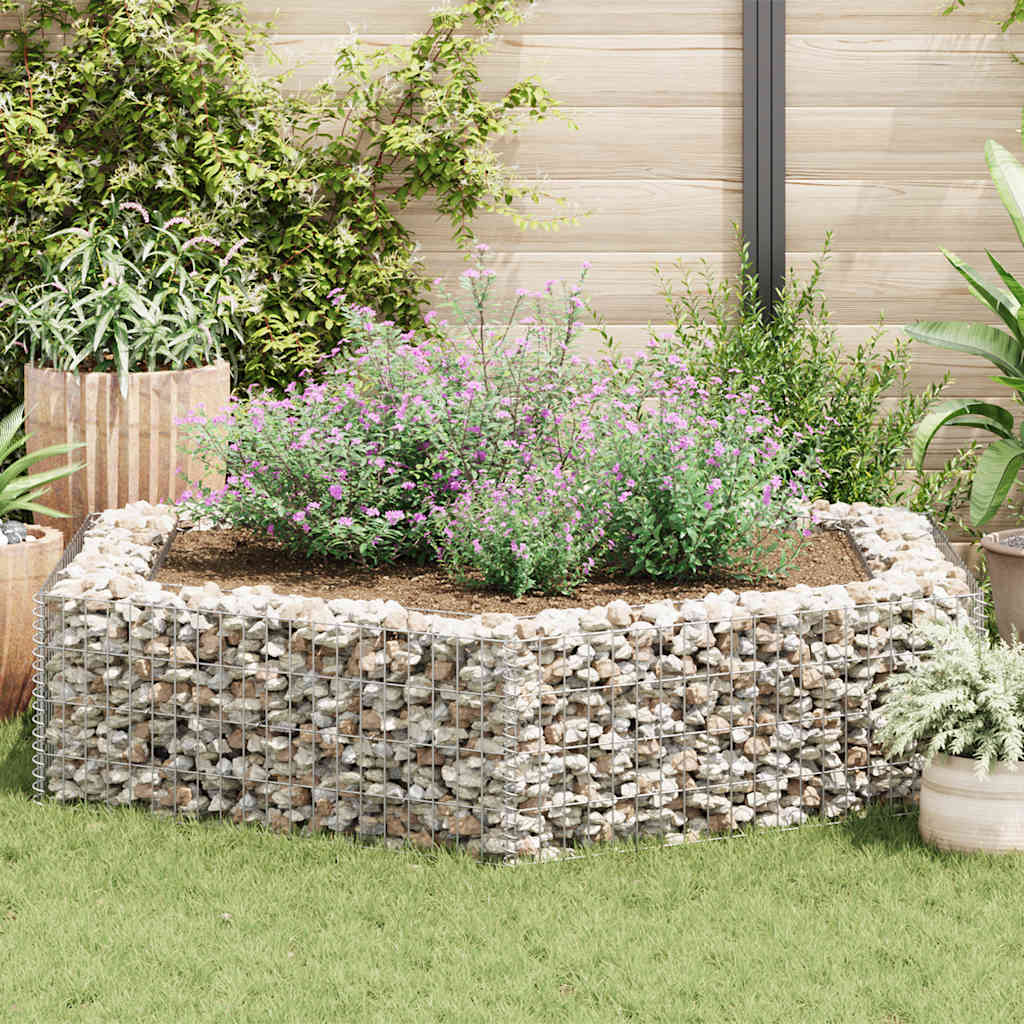 Hexagonal Gabion Raised Bed 200 cm 40 cm 173 cm