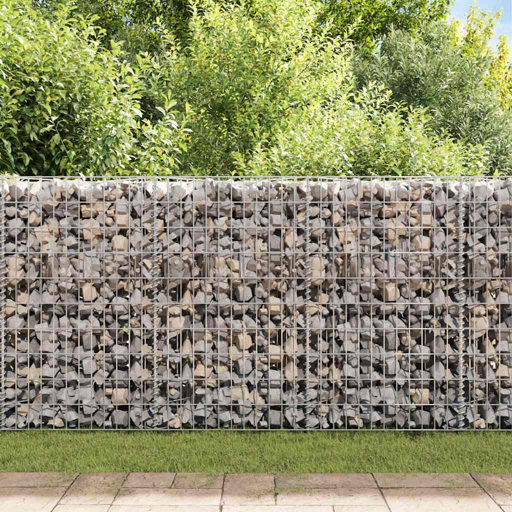 vidaXL Gabion Basket Galvanised Steel 120x30x50 cm 3