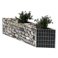 vidaXL Gabion Basket Galvanised Steel 120x30x50 cm 5